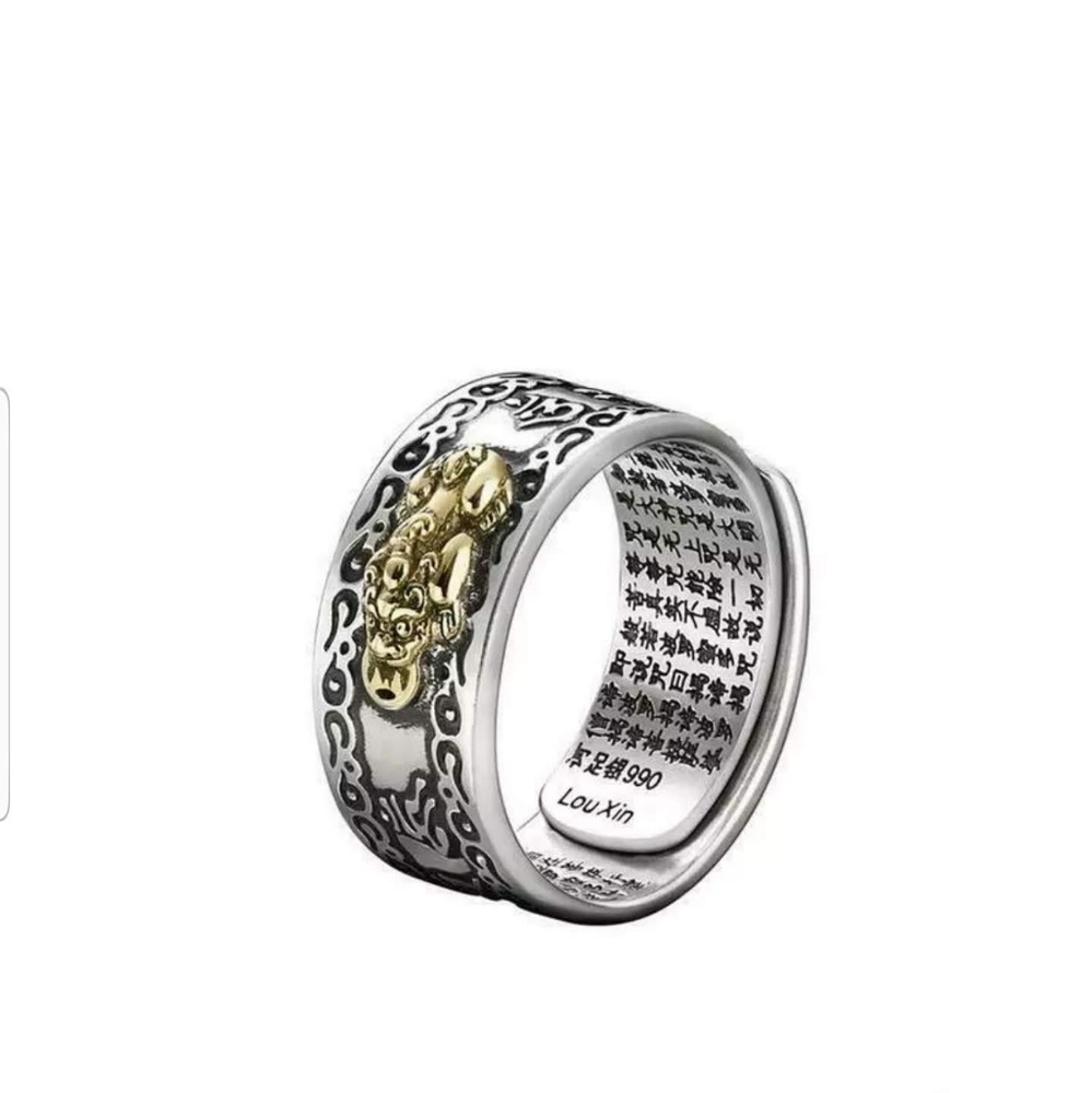 Feung Shui meditation & protection services ring Adjustable Size